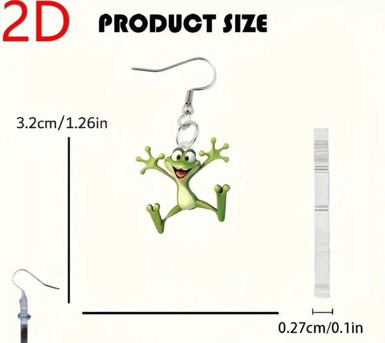 Забавни обеци жабки