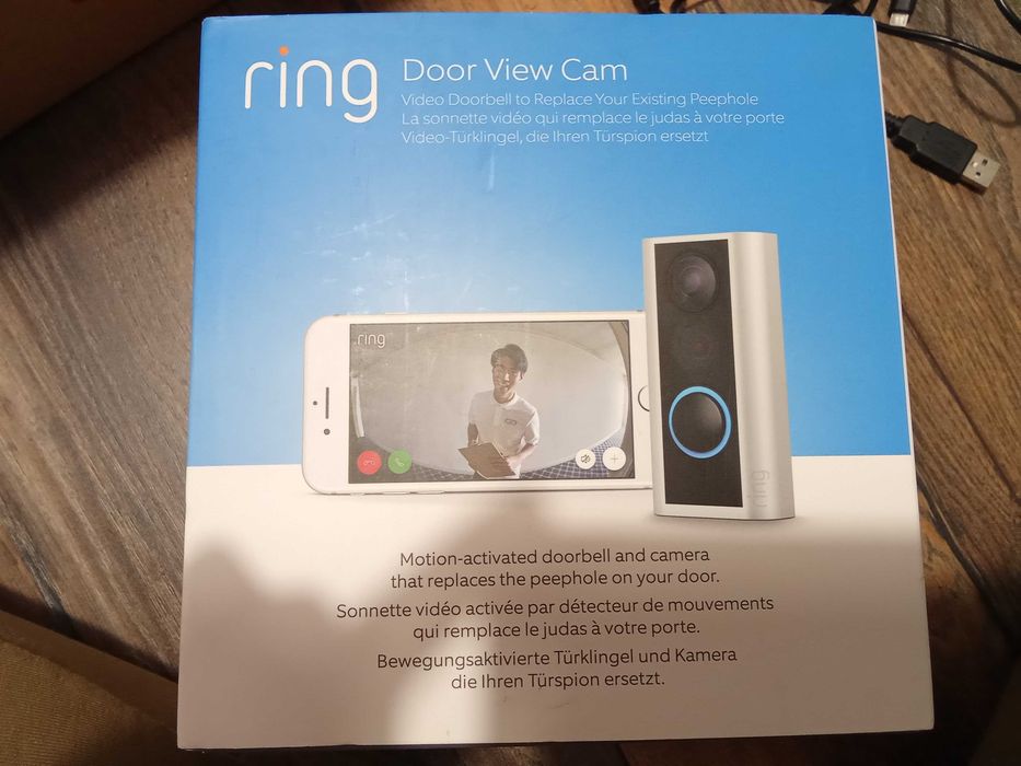 Видео звънец - Ring Peephole Camera + Допълнителна батерия