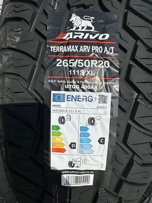 Нови джипови гуми ARIVO TERRAMAX ARV PRO A/T 265/50R20 111S XL БОРД 2655020