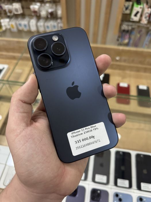 iPhone 15 Pro 256GB 79% Blue titanium