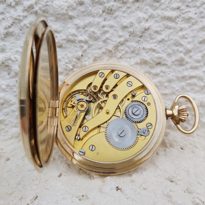 Ceas buzunar superb, mecanism FHF