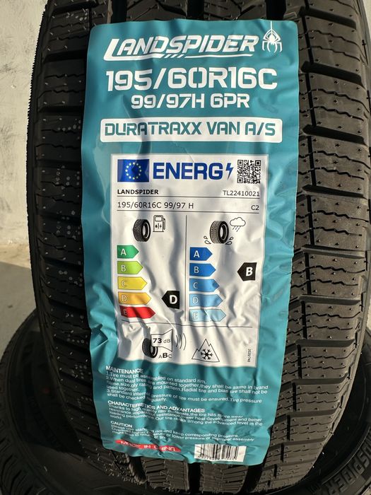 Нови всесезонни бусови гуми LANDSPIDER 195/60R16C 99/97H 1956016C