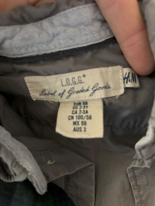 Рубашка H&M на 2-3 года