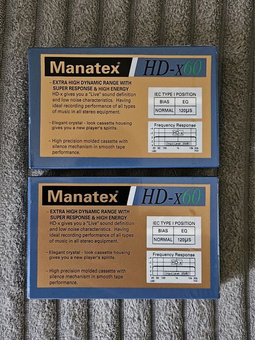2 Casete Audio Manatex HD-x60