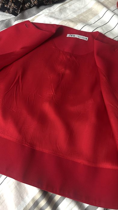 Жакет Zara укороченный из крепа