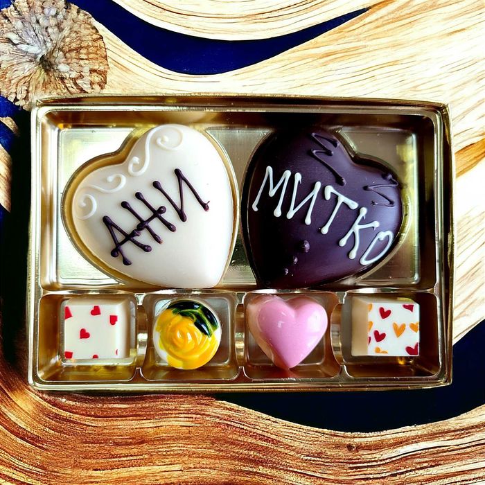 Шоколадови сърца Подарък за Свети Валентин