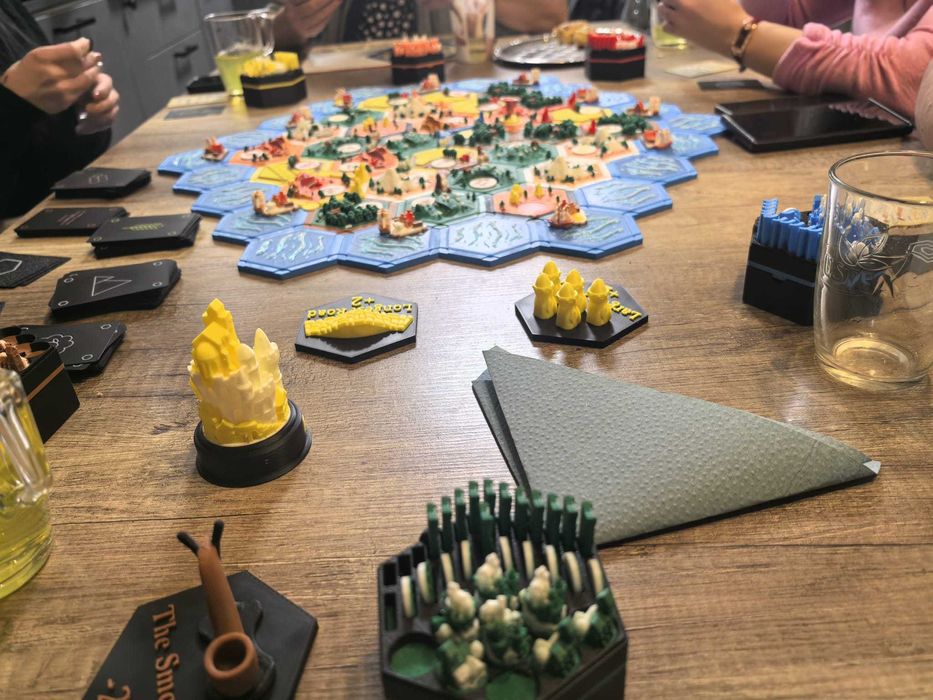 Catan 3d + extensie 5-6 jucatori (accesorii incluse)