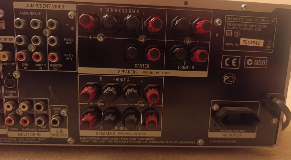 Усилвател Sony str de 698