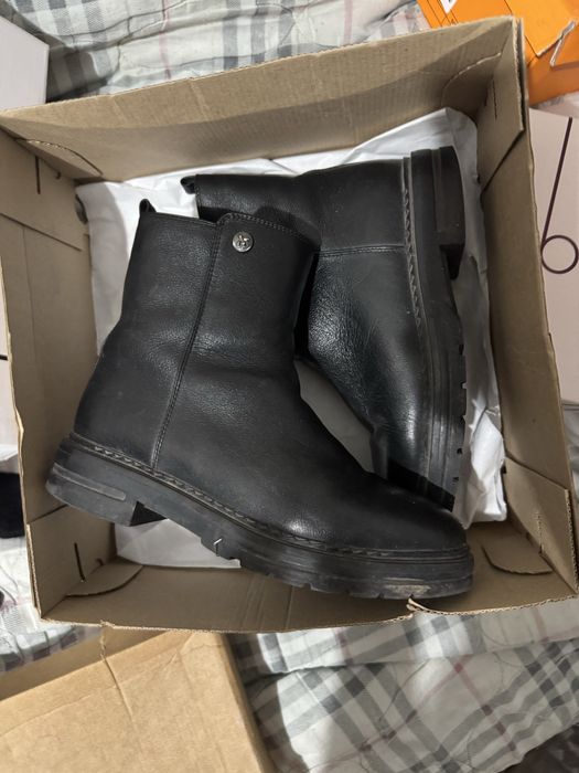 Продам зимние кожаные сапоги