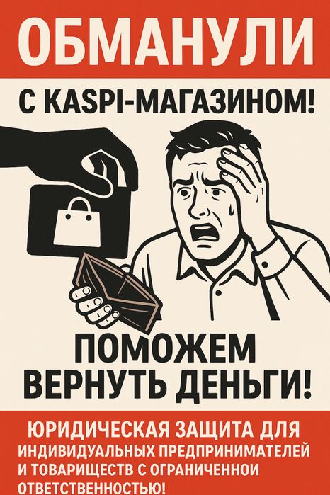 “Обманули с Kaspi-магазином? Поможем вернуть деньги!”