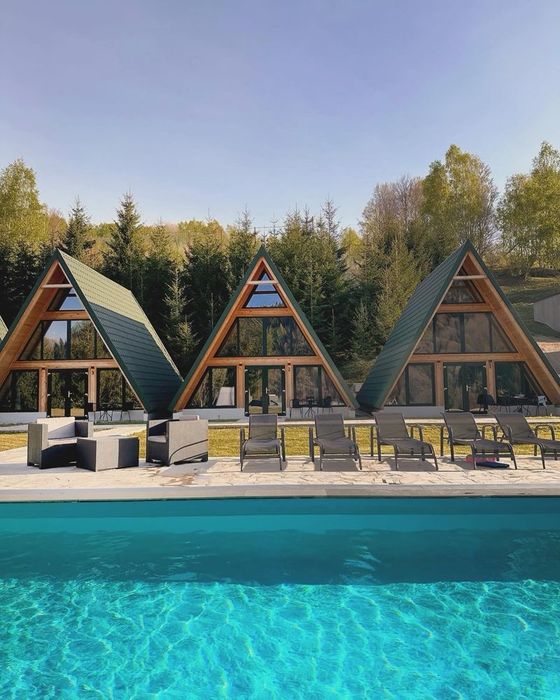 Vand case cabane stil A-frame