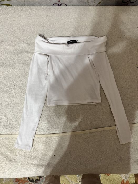 Кофточка New Yorker, белая, с открытыми плечами