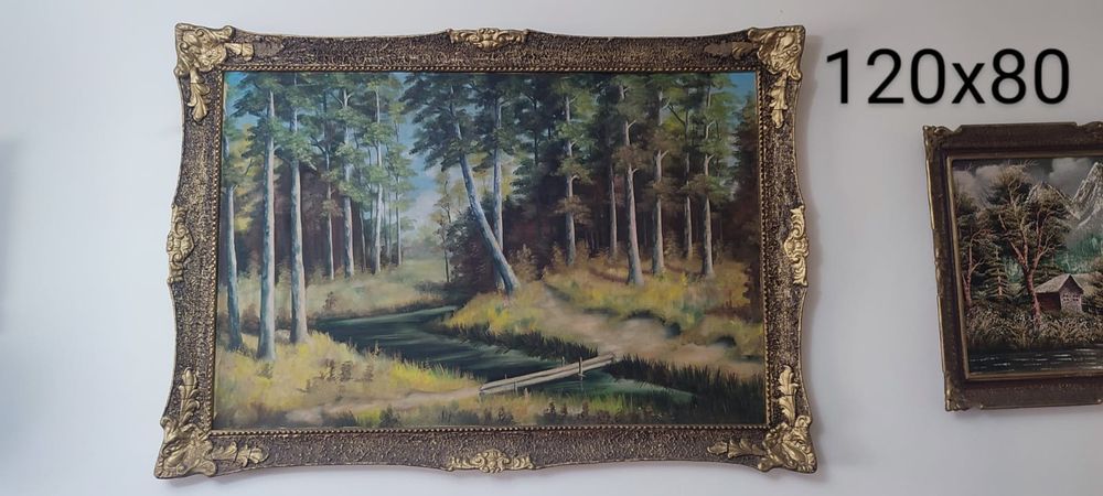 Tablouri pictate pe pînză,stare bună