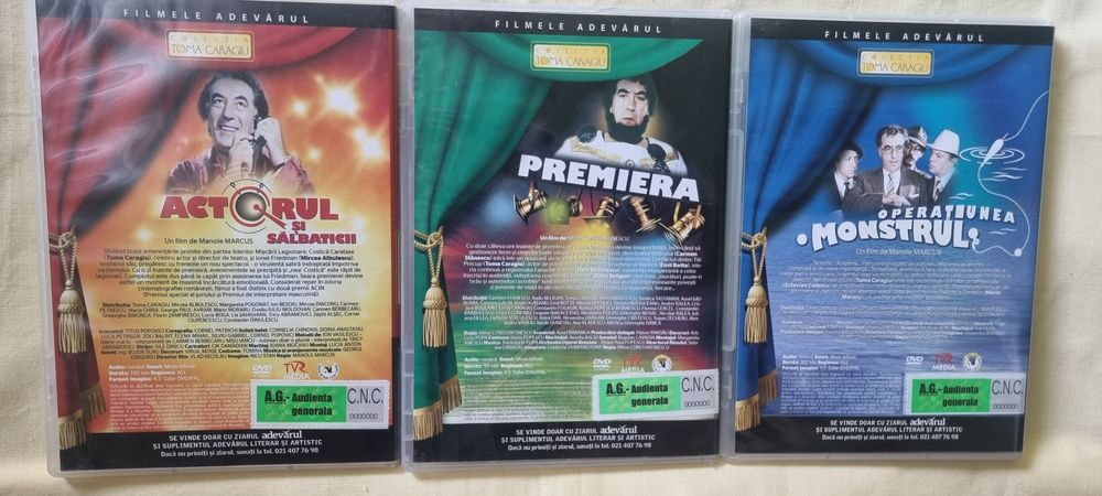 Colectia  Adevarul Toma Caragiu 3 dvd