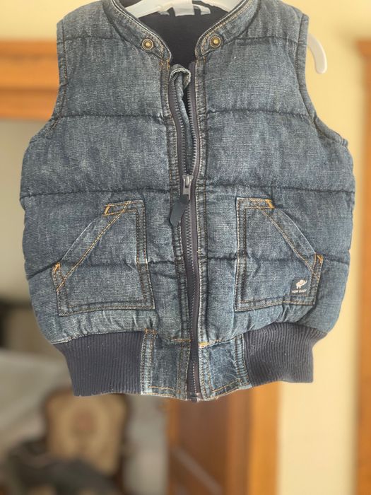 Vesta copii blugi foarte groasă 74 - ( eu zic până la 2 A )