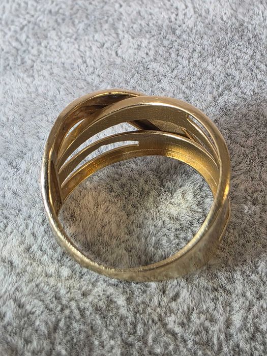 Inel din aur 14K cu design modern suprapus – 3,85 g