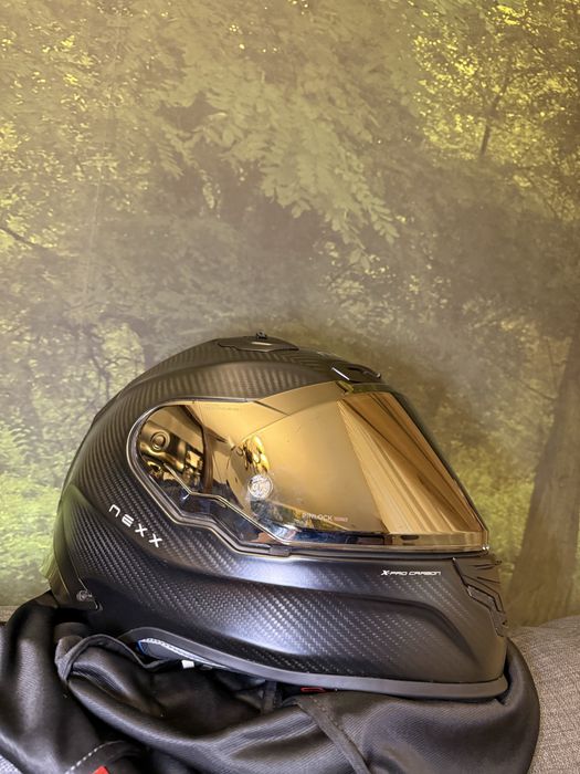 Casca moto NEXX X.R3R Zero Pro 2 Carbon Gold marime XL