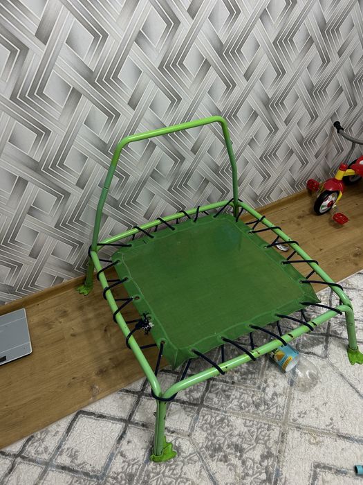 Горка качеля батут