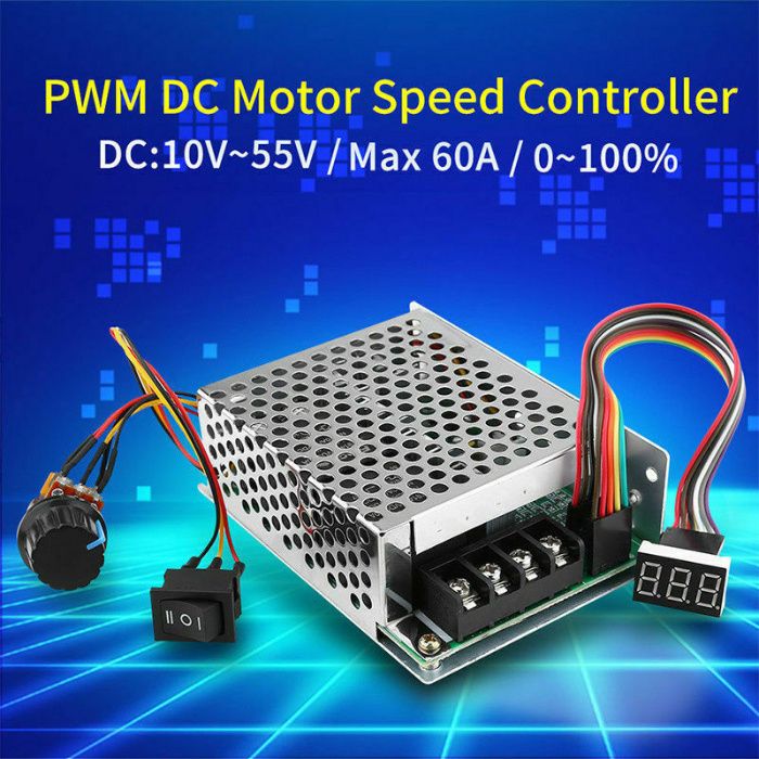 PWM 60A variator turatie regulator turatie motor DC 10-55V