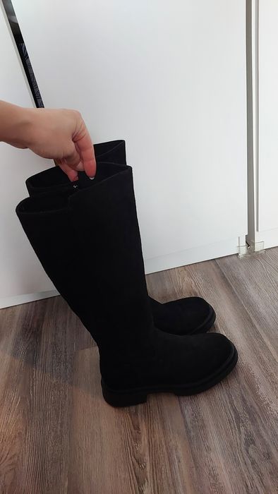 Cizme Anna Cori piele intoarsa