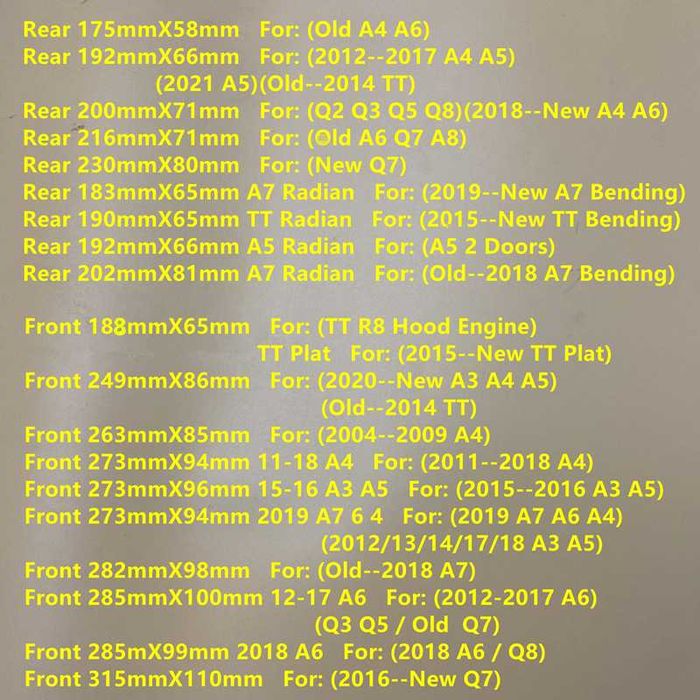 Емблема предна или задна емблема Ауди Audi SQ8, A5, A4 A7 A8