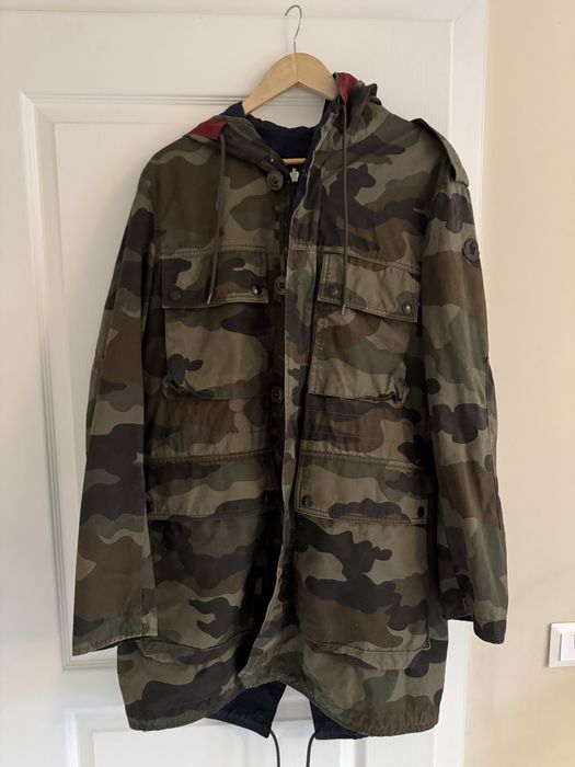 Moncler Reversible Parka Camo / Navy