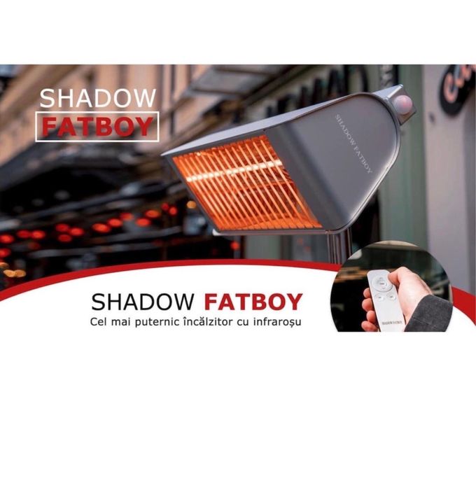 Incalzitor terasa Shadow FatBoy cu telecomanda ,2400w
