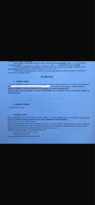Teren Magurele Varteju Sos centura