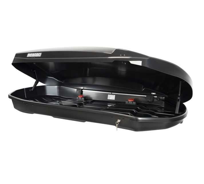 Автобокс багажник MENABO SATELLITE 550 DUO BLACK CRAB черен гланц