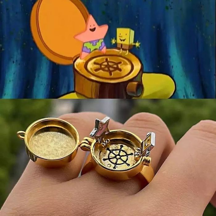 Сдвоени пръстени BFF Sponge Bob