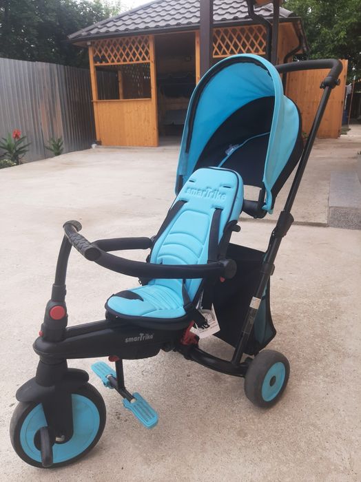 Tricicletă Smart Trike pliabilă - Albastru