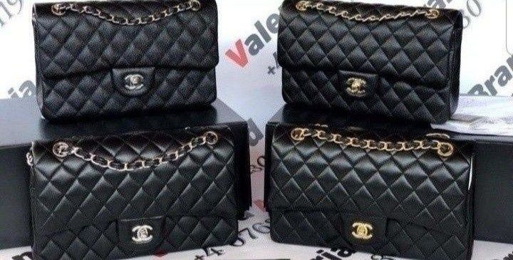 Geanta damă Chanel Jumbo,accesorii metalice aurii/argintii,saculet,eti