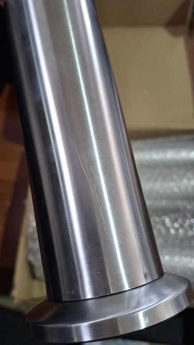 Set 4 picioare mobilier RHUAFET, 25 cm, inox, argintiu