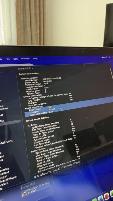 MacBook Pro 13-inch M1 512GB SSD 8GB RAM Silver