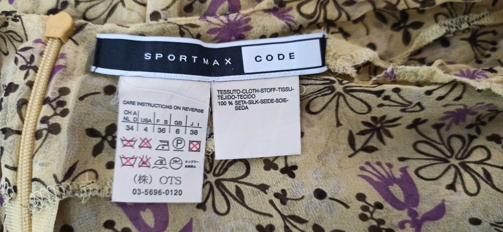 Bluza matase Sportmax Code   multicolora marimea 38