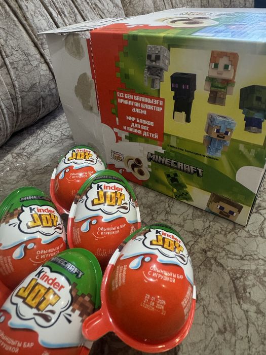 Киндеры джой, маинкрафт