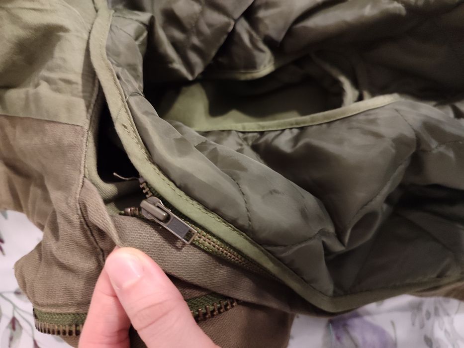 Зелено есенно яке с качулка тип парка