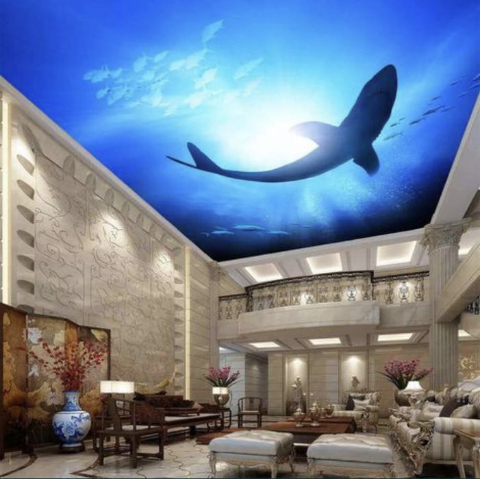 NATIJNOY PATALOK va 3d aboy / Натяжные потолок и 3д абои