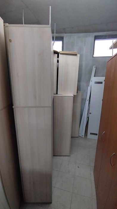 Гардероб с четири врати и рафтове - Офис шкаф -  80/40/226