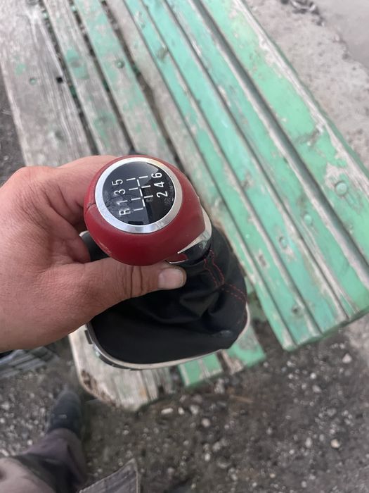 Оригинална топка за скоростите от опел с маншон естествена кожа