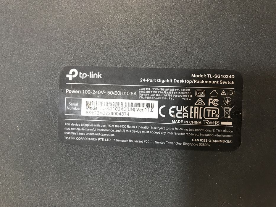 TpLink swich 24 prot