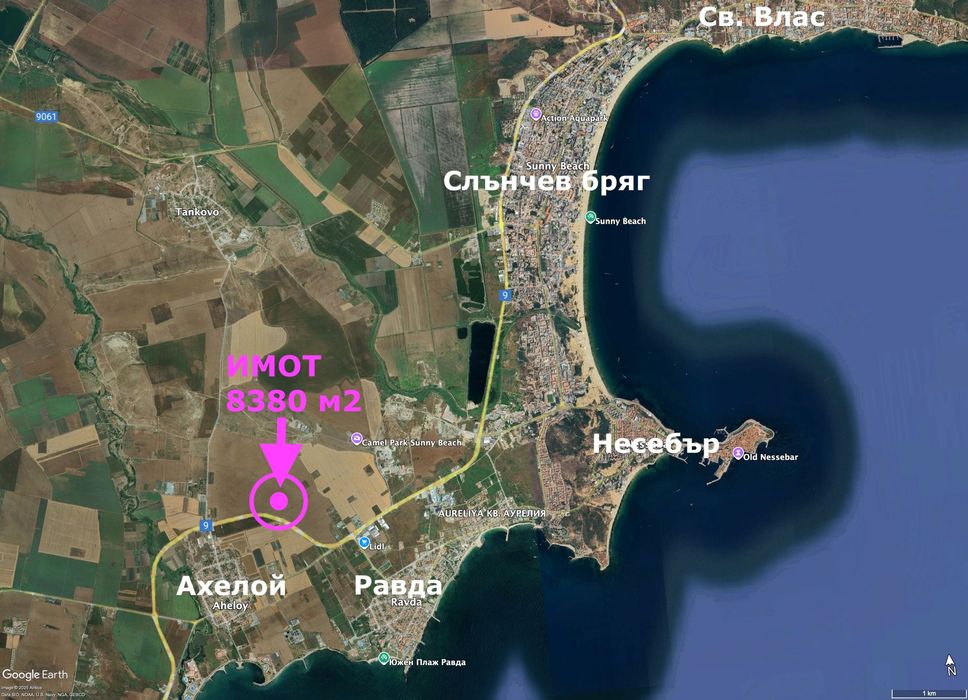 Продава се изгоден парцел в регулация с изтекъл ПУП в Равда до Ахелой