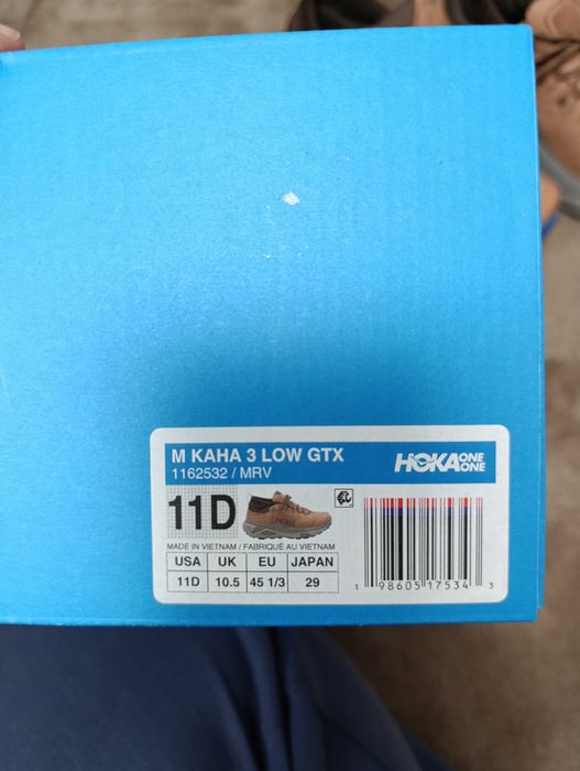 Чисто нови Hoka M Kaha 3 Low GTX номер 45 1/3 естествена кожа