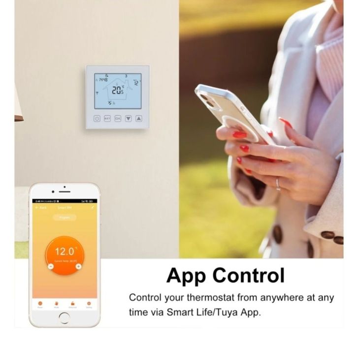 Termostat Ketotek 16A încălzire electrică pardoseala