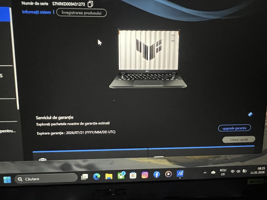 Vand Asus TUF Ryzen A14 AI 9 HX370,16GB,1TB,RTX4050 8GB