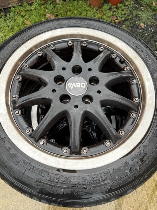 Set 4 jante aliaj DBV 15” + anvelope 195/50 R15