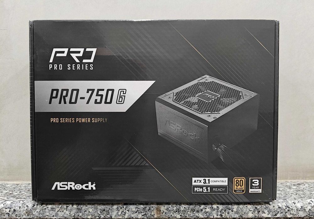 Блок питания ASRock PRO-750G 750W 80+ Gold ATX 3.1 (PCIe 5.1)