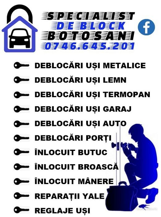 Deblocări uși Botosani