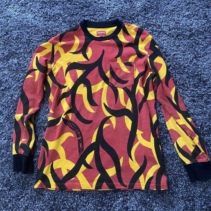 トップス SUPREME 19AW L/S POCKET TEE TRIBAL CAMO トップス SUPREME 19AW L/S POCKET TEE TRIBAL CAMO SUPREME 19AW L/S