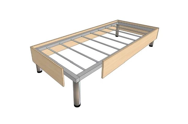 Кровать металлическая с ЛДСП спинками – надежность и комфорт